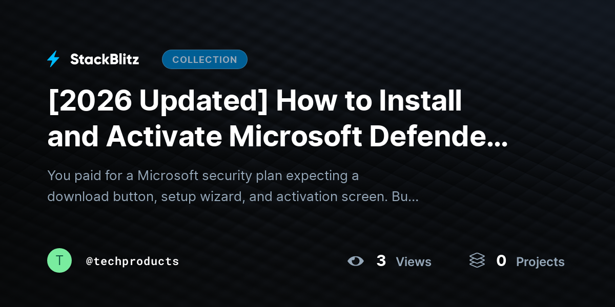 [2026 Updated] How to Install and Activate Microsoft Defender After Purchase (Step-by-Step Guide 2026) by techproducts