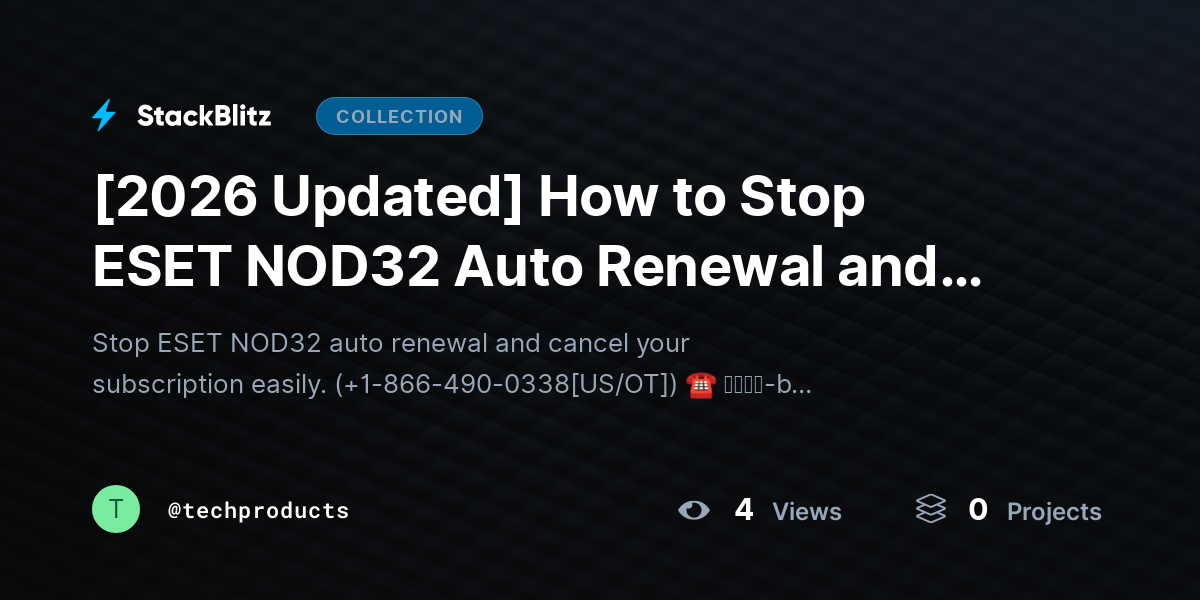 [2026 Updated] How to Stop ESET NOD32 Auto Renewal and Cancel Subscription (2026 Complete Guide) by techproducts