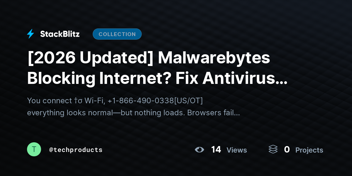 [2026 Updated] Malwarebytes Blocking Internet? Fix Antivirus Blocking Connection Issue (Complete Guide) by techproducts