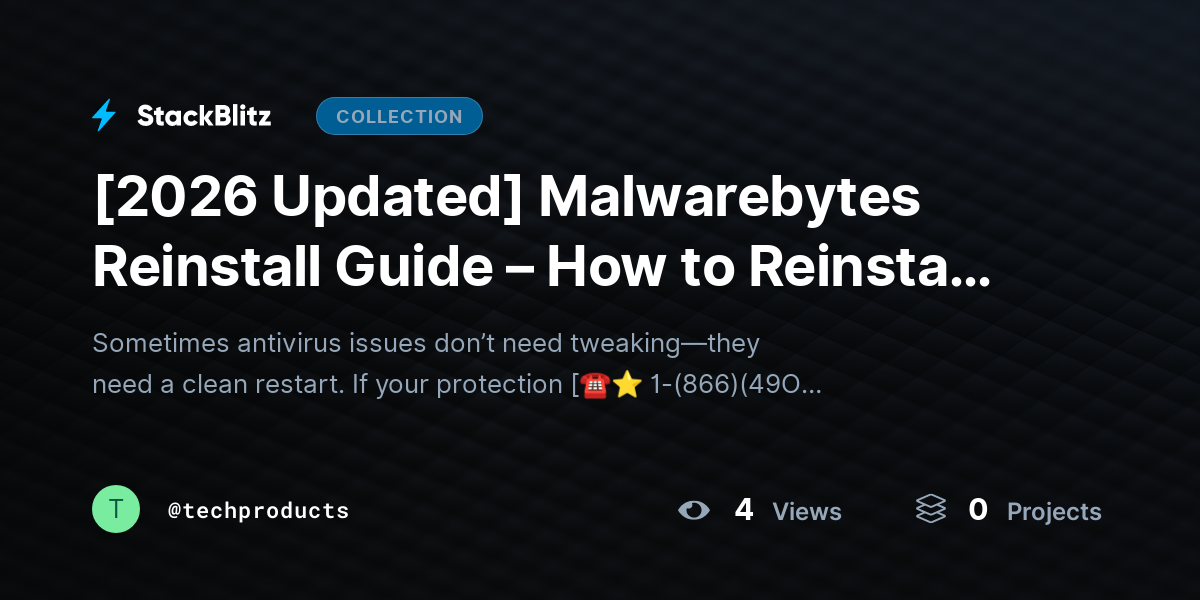 [2026 Updated] Malwarebytes Reinstall Guide – How to Reinstall Antivirus Step by Step Without Errors by techproducts