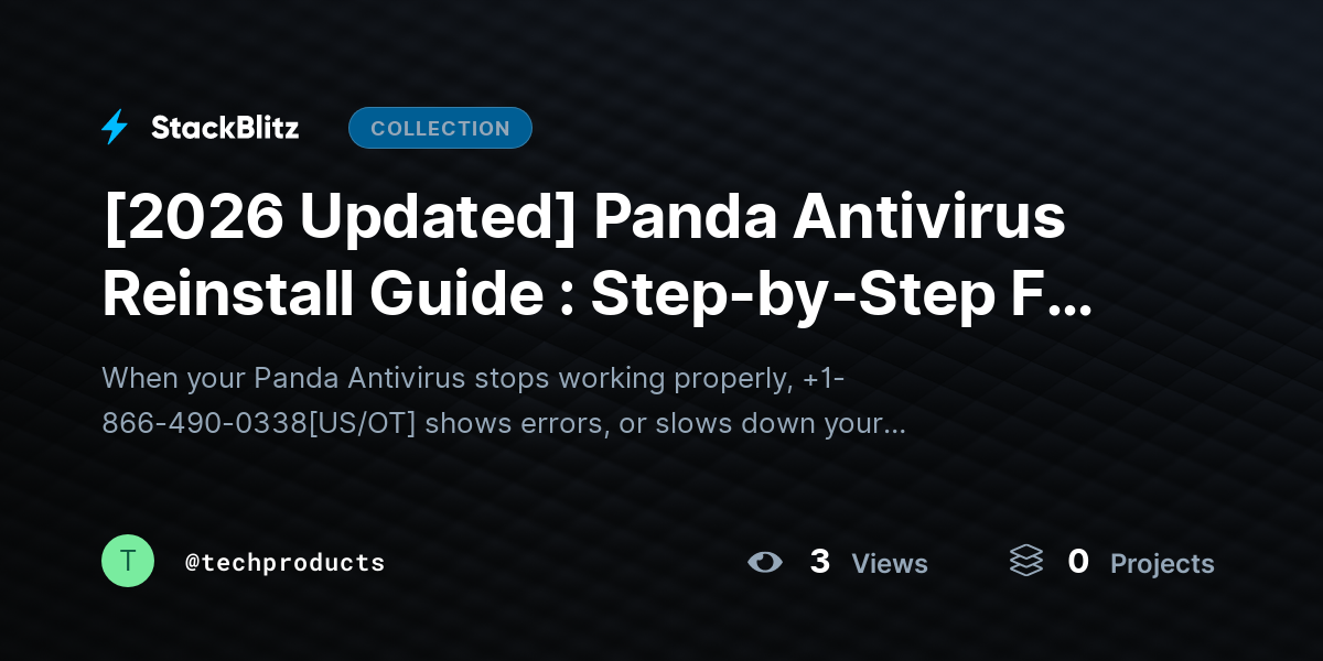 [2026 Updated] Panda Antivirus Reinstall Guide : Step-by-Step Fix for Clean Installation by techproducts