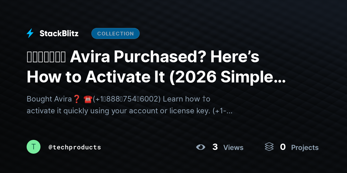 ᵘᵖᵈᵃᵗᵉᵈ Avira Purchased? Here’s How to Activate It (2026 Simple Activation Guide) by techproducts