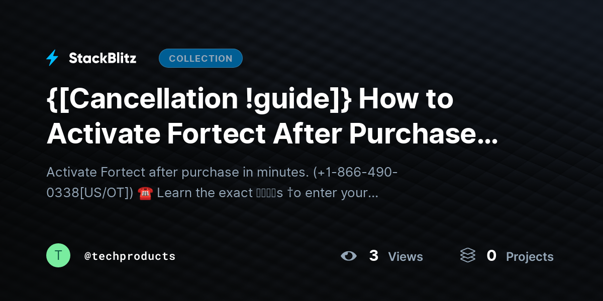 {[Cancellation !guide]} How to Activate Fortect After Purchase (Step-by-Step Guide for Quick Setup) by techproducts
