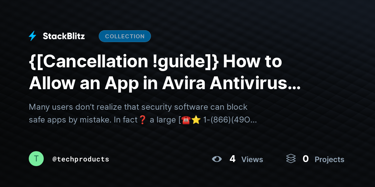{[Cancellation !guide]} How to Allow an App in Avira Antivirus Firewall (Step-by-Step Fix for Blocked Programs) by techproducts