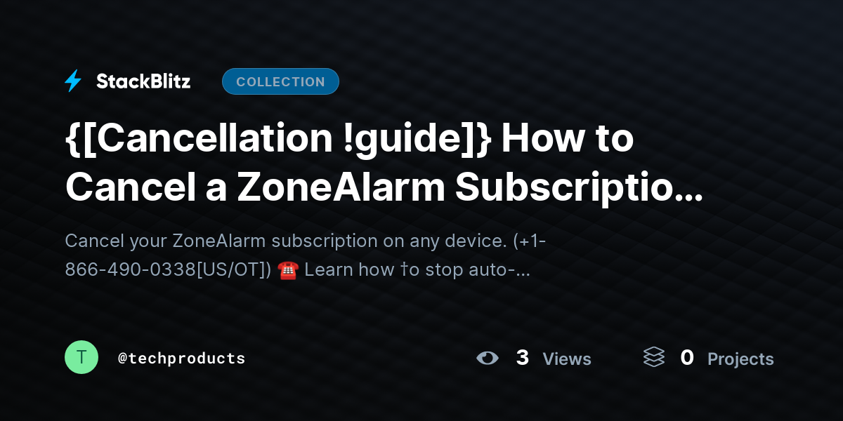 {[Cancellation !guide]} How to Cancel a ZoneAlarm Subscription on Any Device (Step-by-Step 2026 Guide) by techproducts