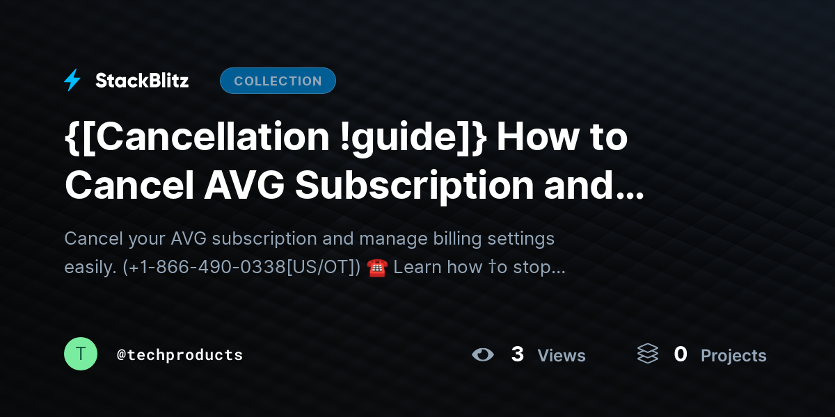 {[Cancellation !guide]} How to Cancel AVG Subscription and Manage Settings (Step-by-Step Guide) by techproducts