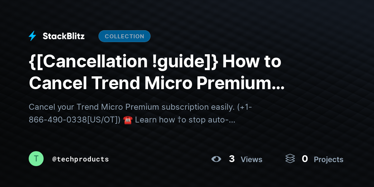 {[Cancellation !guide]} How to Cancel Trend Micro Premium Subscription Without Confusion (2026 Step-by-Step Guide) by techproducts