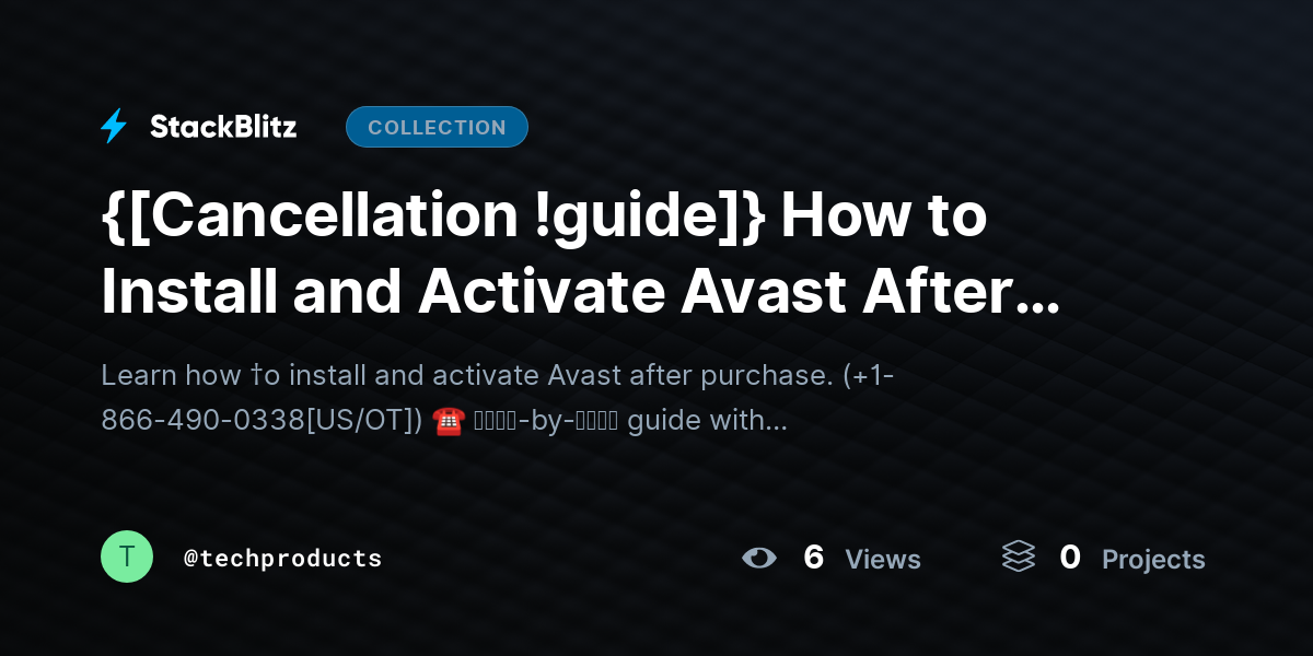 {[Cancellation !guide]} How to Install and Activate Avast After Purchase (2026 Complete Setup Guide) by techproducts