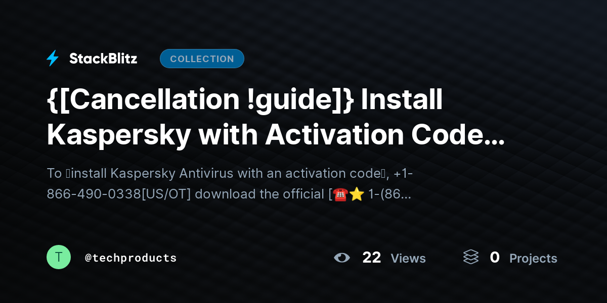 {[Cancellation !guide]} Install Kaspersky with Activation Code – Complete Setup & Activation Guide  by techproducts