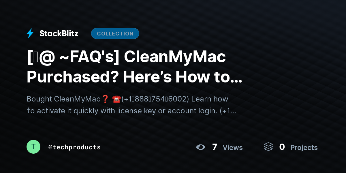 [♜@ ~FAQ's] CleanMyMac Purchased? Here’s How to Activate It (Fast & Error-Free Guide for 2026) by techproducts