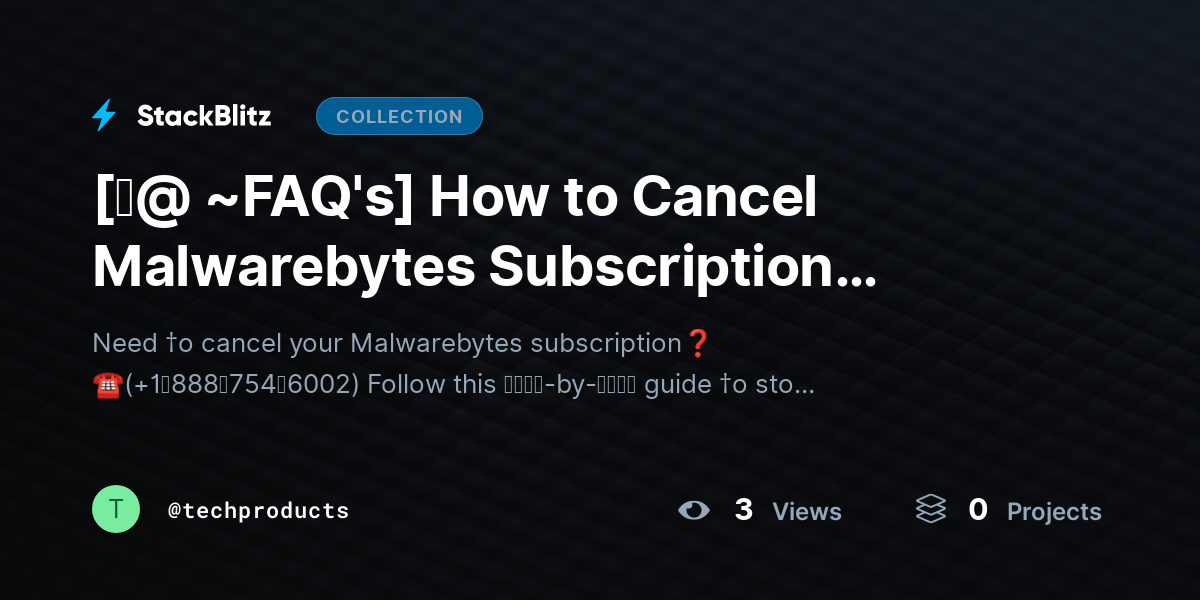 [♜@ ~FAQ's] How to Cancel Malwarebytes Subscription (2026 Guide – Stop Auto Renewal Easily) by techproducts
