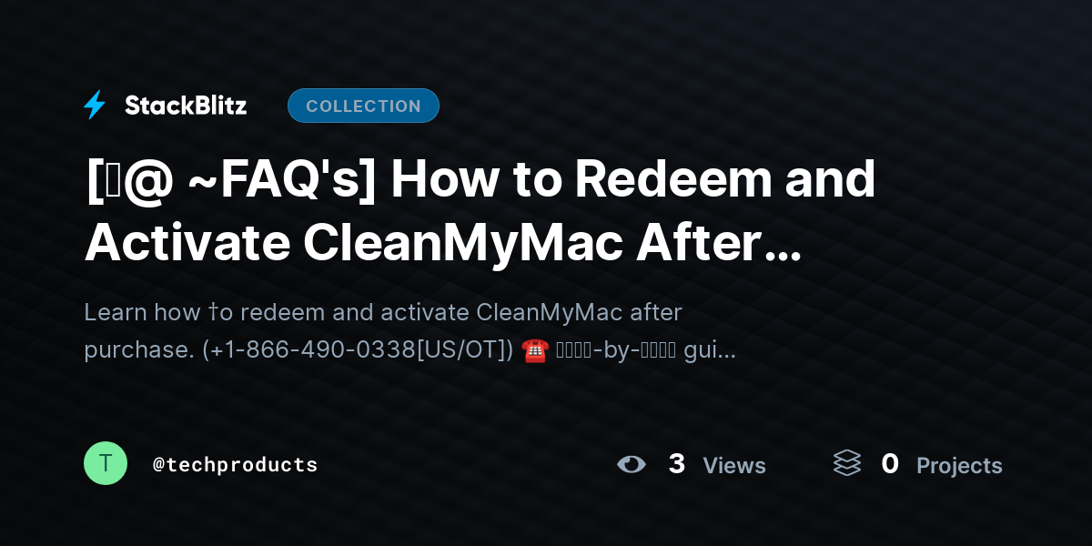 [♜@ ~FAQ's] How to Redeem and Activate CleanMyMac After Purchase (2026 Full Walkthrough) by techproducts