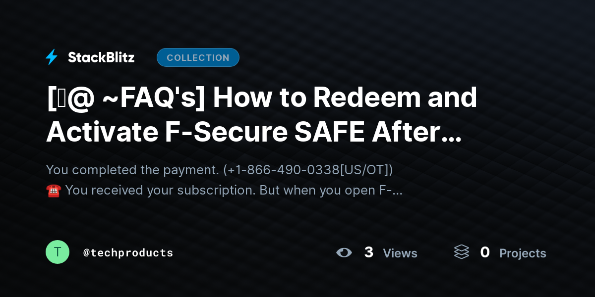 [♜@ ~FAQ's] How to Redeem and Activate F-Secure SAFE After Purchase (2026 Complete Guide) by techproducts
