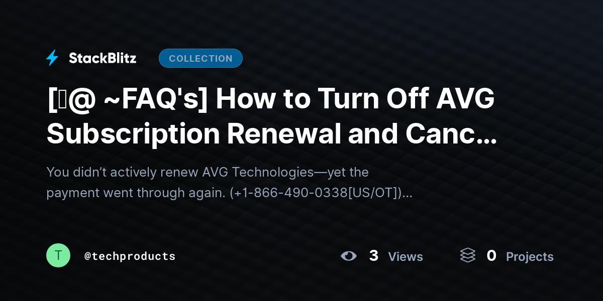 [♜@ ~FAQ's] How to Turn Off AVG Subscription Renewal and Cancel It (2026 Step-by-Step Guide) by techproducts