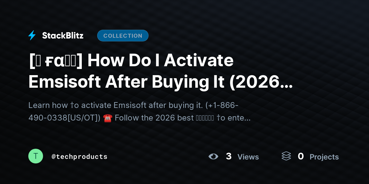 [♜ ғα𝐐𝐒] How Do I Activate Emsisoft After Buying It (2026 Guide) by techproducts