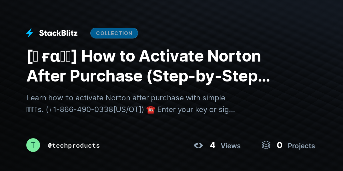[♜ ғα𝐐𝐒] How to Activate Norton After Purchase (Step-by-Step Guide) by techproducts