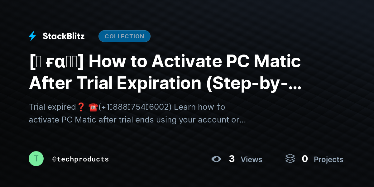 [♜ ғα𝐐𝐒] How to Activate PC Matic After Trial Expiration (Step-by-Step Renewal Guide) by techproducts