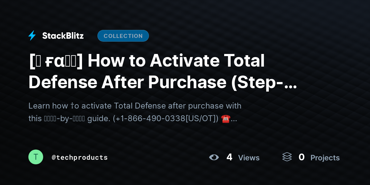 [♜ ғα𝐐𝐒] How to Activate Total Defense After Purchase (Step-by-Step 2026 Guide) by techproducts