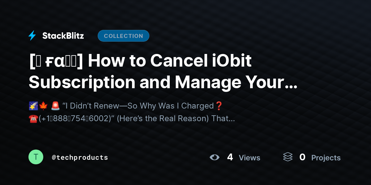 [♜ ғα𝐐𝐒] How to Cancel iObit Subscription and Manage Your Subscription Settings (2026 Complete Guide) by techproducts