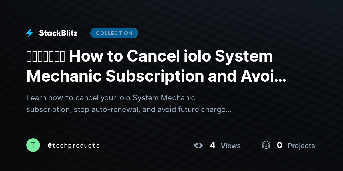 ᵘᵖᵈᵃᵗᵉᵈ How to Cancel iolo System Mechanic Subscription and Avoid Future Charges (2026 Guide) by techproducts