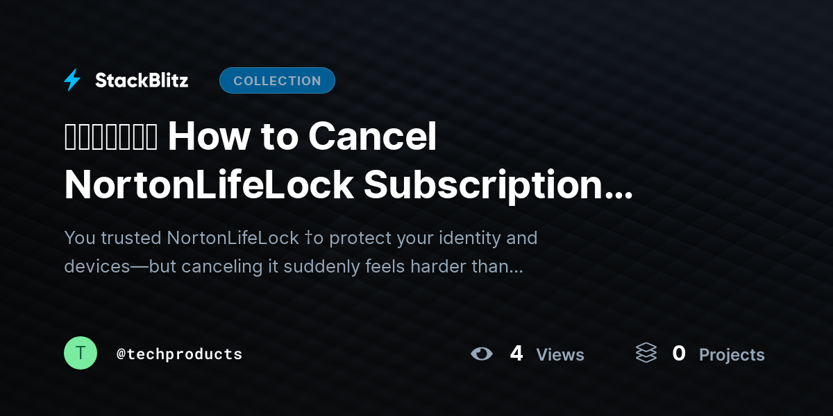 ᵘᵖᵈᵃᵗᵉᵈ How to Cancel NortonLifeLock Subscription [Step by Step] (2026 Complete Guide) by techproducts