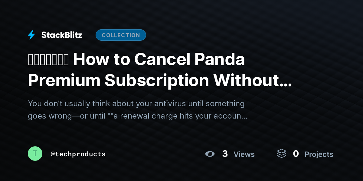 ᵘᵖᵈᵃᵗᵉᵈ How to Cancel Panda Premium Subscription Without Confusion (2026 Clear-Cut Guide) by techproducts