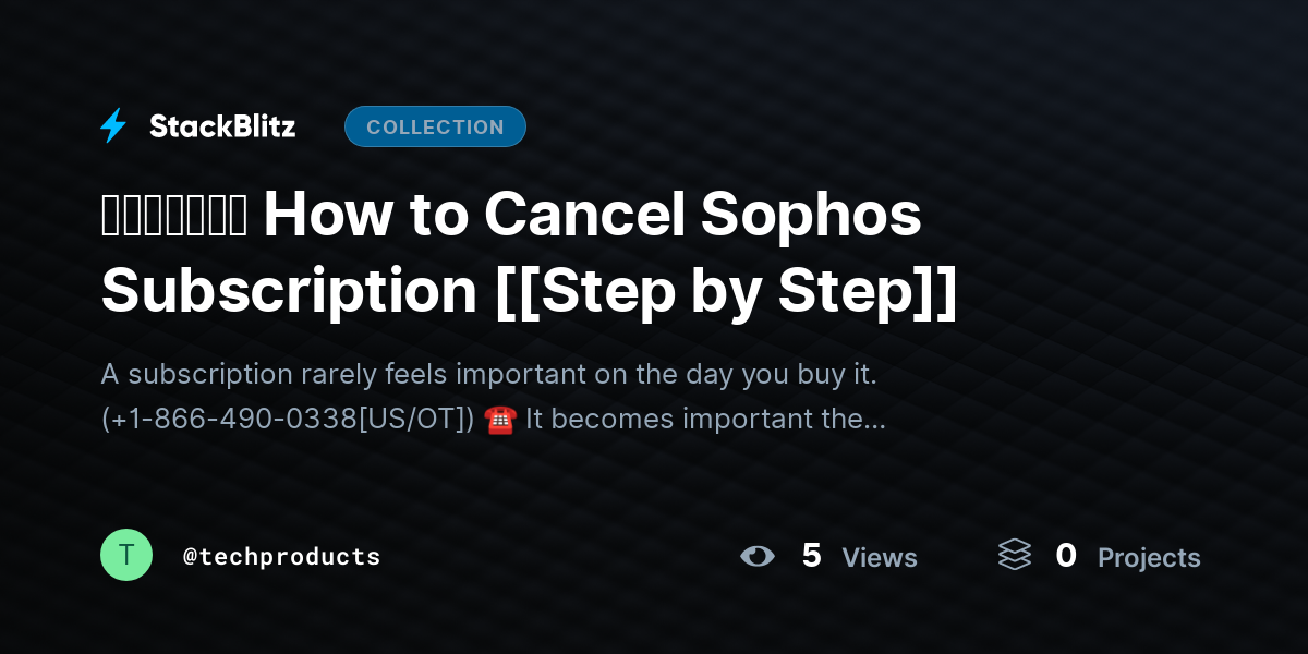 ᵘᵖᵈᵃᵗᵉᵈ How to Cancel Sophos Subscription [[Step by Step]] by techproducts