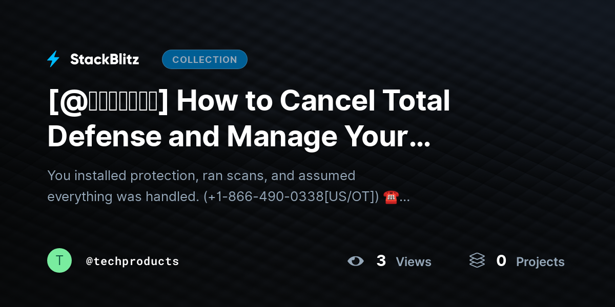 [@𝘶𝘱𝘥𝘢𝘵𝘦𝘥] How to Cancel Total Defense and Manage Your Subscription Settings (2026 Step-by-Step Guide) by techproducts