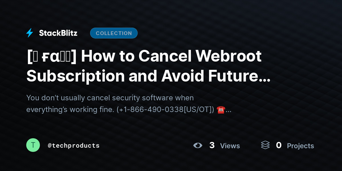[♜ ғα𝐐𝐒] How to Cancel Webroot Subscription and Avoid Future Charges (2026 No-Surprise Guide) by techproducts