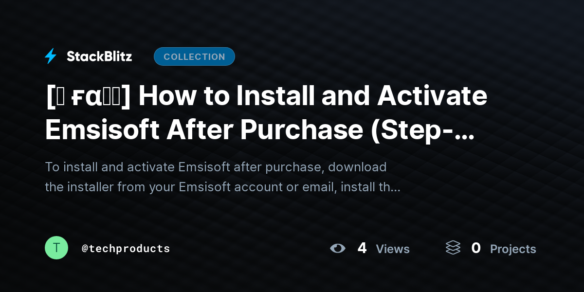 [♜ ғα𝐐𝐒] How to Install and Activate Emsisoft After Purchase (Step-by-Step Guide for 2026) by techproducts