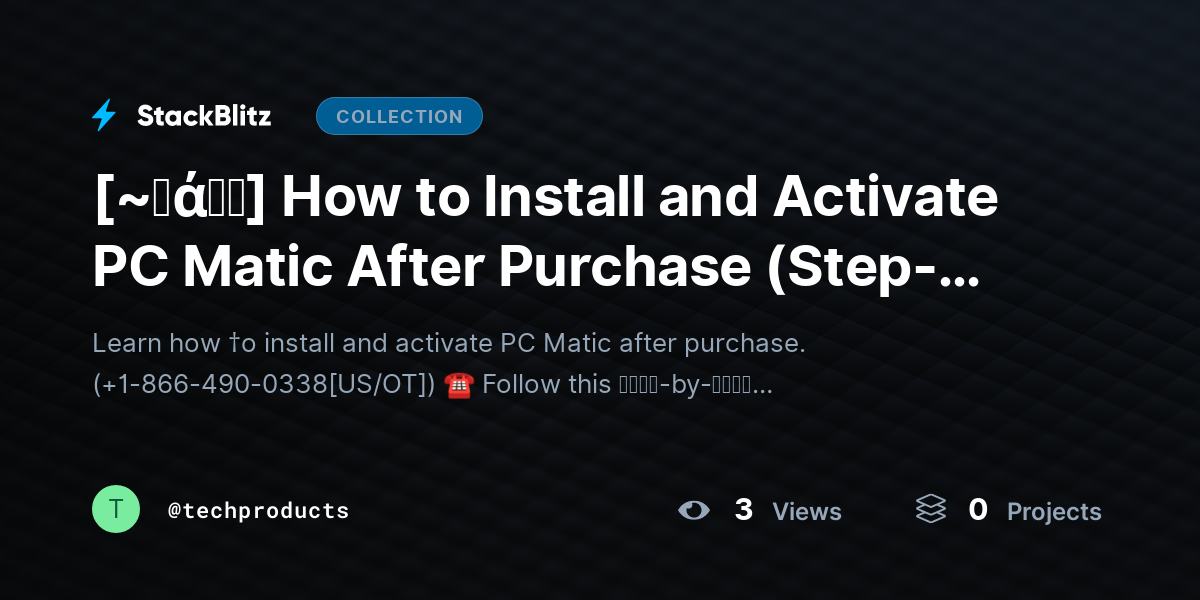 [~𝐅ά𝓠𝕤] How to Install and Activate PC Matic After Purchase (Step-by-Step Setup Guide 2026) by techproducts