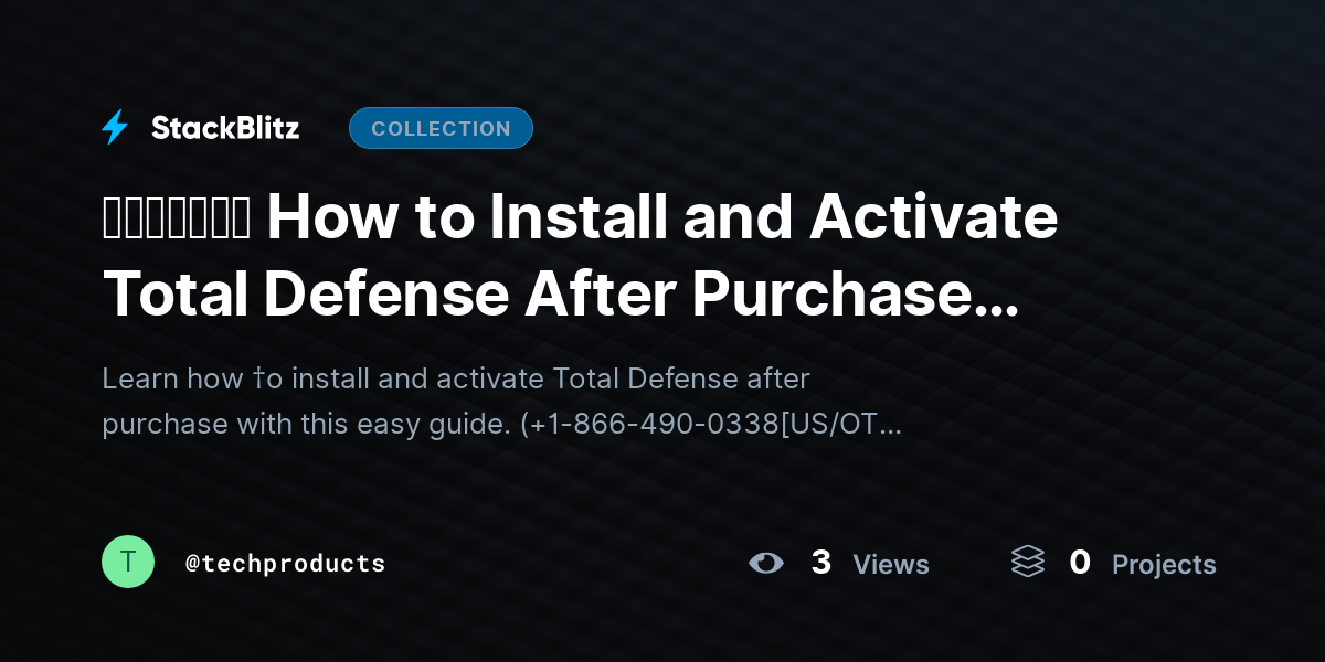 ᵘᵖᵈᵃᵗᵉᵈ How to Install and Activate Total Defense After Purchase (Complete Setup Guide 2026) by techproducts
