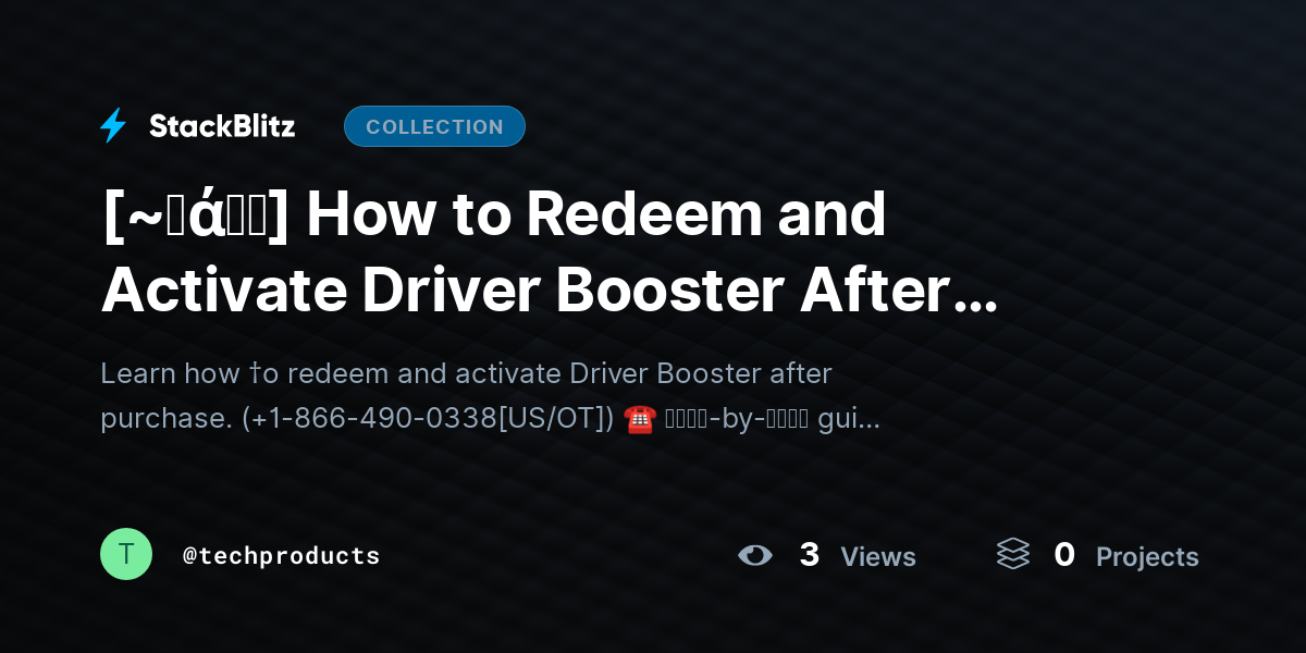 [~𝐅ά𝓠𝕤] How to Redeem and Activate Driver Booster After Purchase (2026 Complete Activation Guide) by techproducts