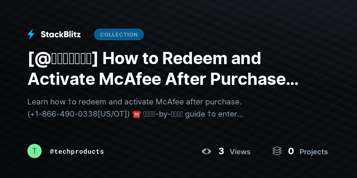 [@𝘶𝘱𝘥𝘢𝘵𝘦𝘥] How to Redeem and Activate McAfee After Purchase (Step-by-Step Guide) by techproducts