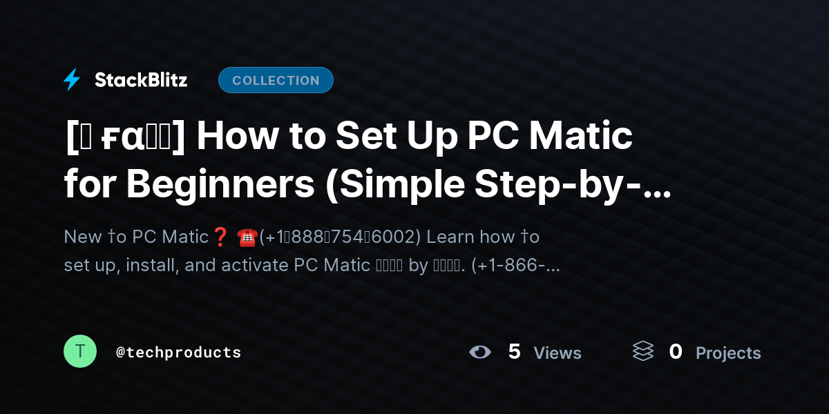 [♜ ғα𝐐𝐒] How to Set Up PC Matic for Beginners (Simple Step-by-Step Setup & Activation Guide) by techproducts
