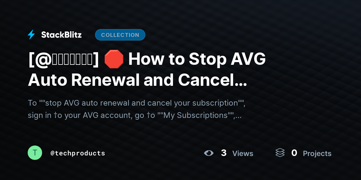 [@𝘶𝘱𝘥𝘢𝘵𝘦𝘥] 🛑 How to Stop AVG Auto Renewal and Cancel Subscription (2026 Complete Guide) by techproducts