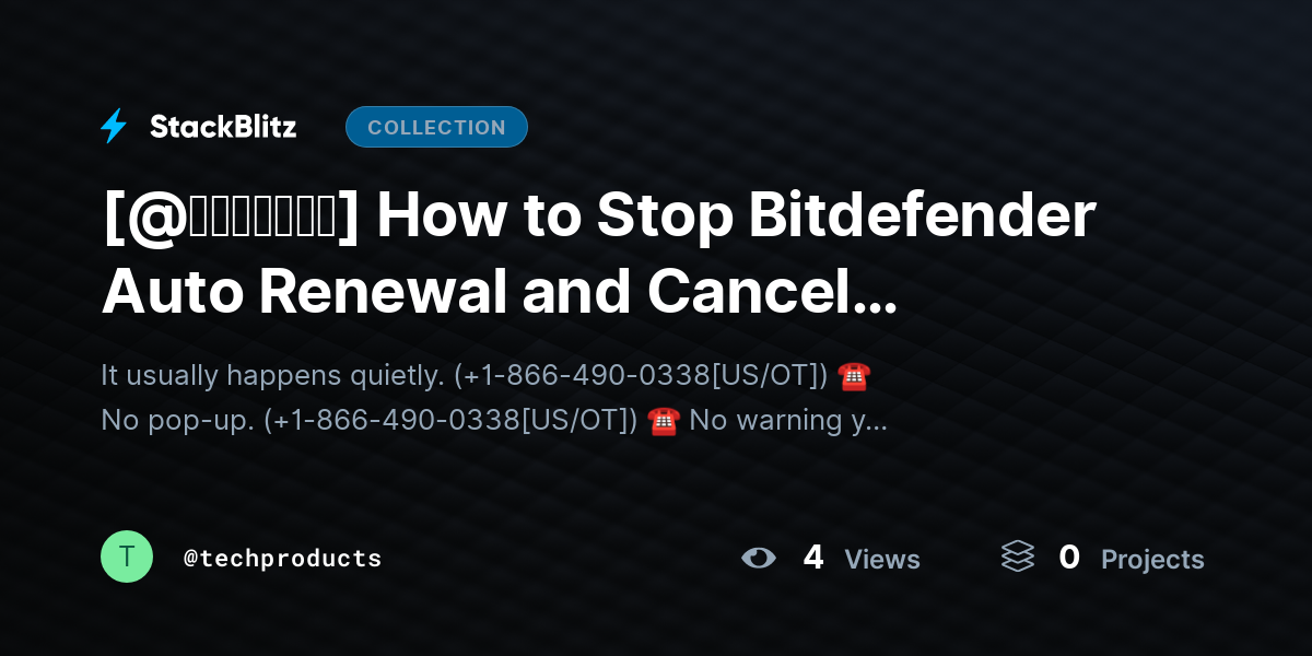 [@𝘶𝘱𝘥𝘢𝘵𝘦𝘥] How to Stop Bitdefender Auto Renewal and Cancel Subscription (2026 Full Guide) by techproducts