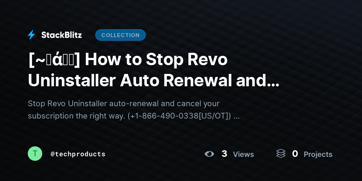 [~𝐅ά𝓠𝕤] How to Stop Revo Uninstaller Auto Renewal and Cancel Subscription (2026 Complete Guide) by techproducts
