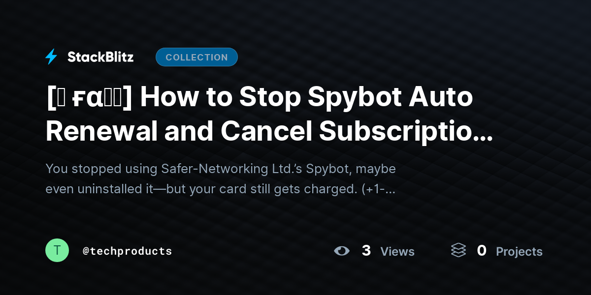 [♜ ғα𝐐𝐒] How to Stop Spybot Auto Renewal and Cancel Subscription (2026 Complete Guide) by techproducts