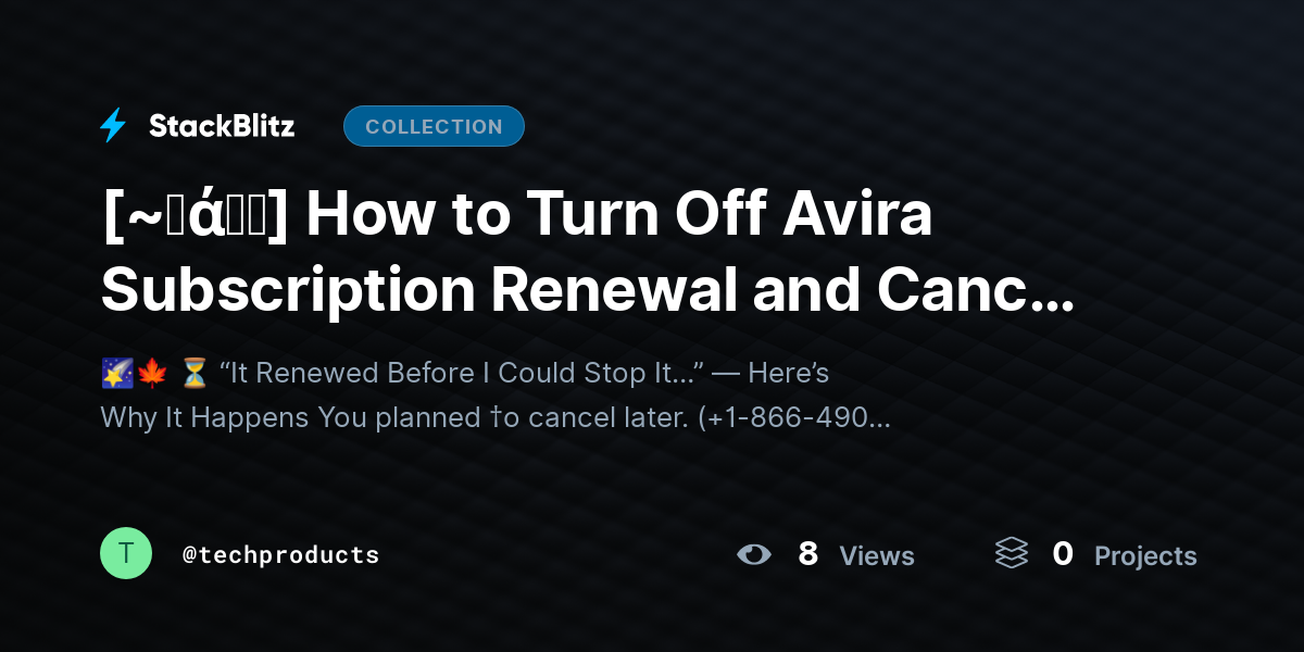 [~𝐅ά𝓠𝕤] How to Turn Off Avira Subscription Renewal and Cancel It (2026 No-Stress Guide) by techproducts