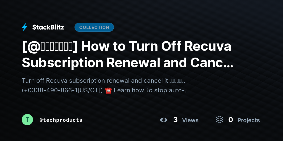 [@𝘶𝘱𝘥𝘢𝘵𝘦𝘥] How to Turn Off Recuva Subscription Renewal and Cancel It (Step-by-Step Guide) by techproducts