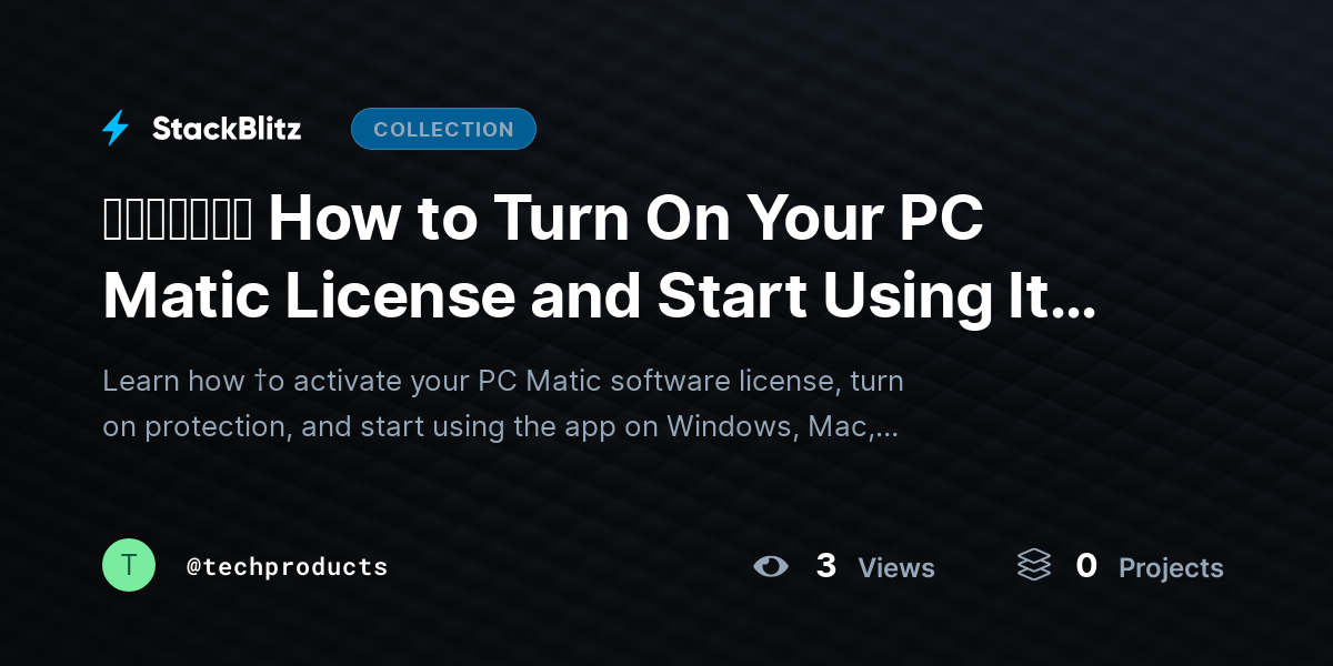 ᵘᵖᵈᵃᵗᵉᵈ How to Turn On Your PC Matic License and Start Using It (Step-by-Step Guide) by techproducts