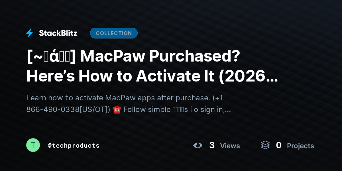 [~𝐅ά𝓠𝕤] MacPaw Purchased? Here’s How to Activate It (2026 Guide) by techproducts