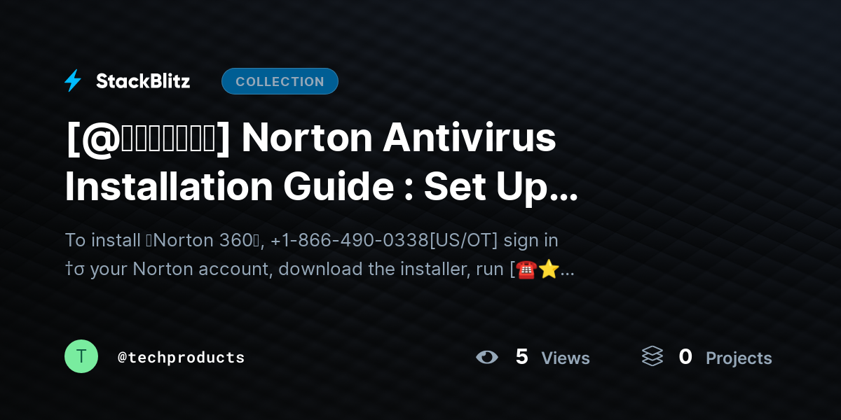 [@𝘶𝘱𝘥𝘢𝘵𝘦𝘥] Norton Antivirus Installation Guide : Set Up Protection in Minutes by techproducts