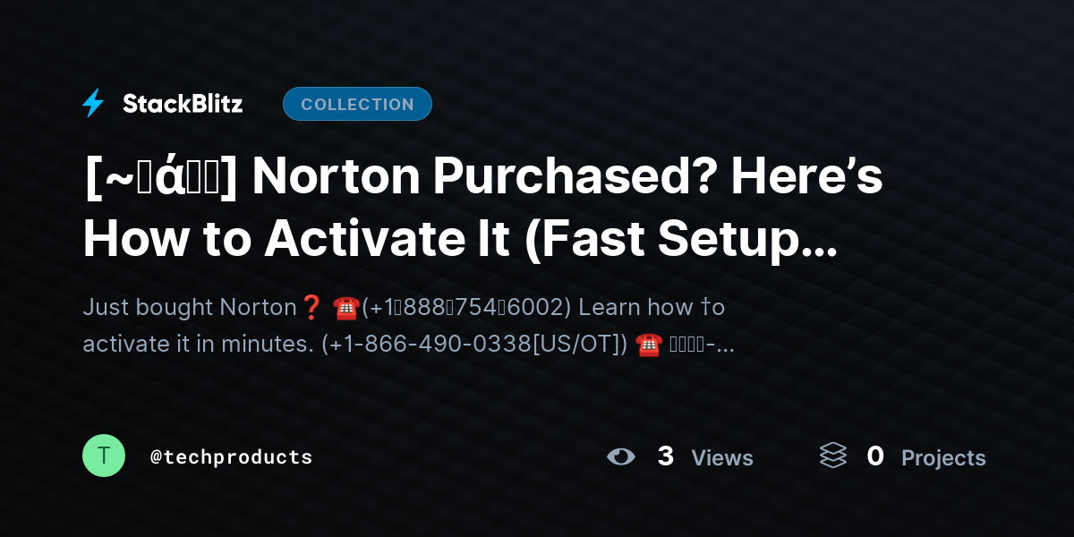 [~𝐅ά𝓠𝕤] Norton Purchased? Here’s How to Activate It (Fast Setup Guide for All Devices) by techproducts