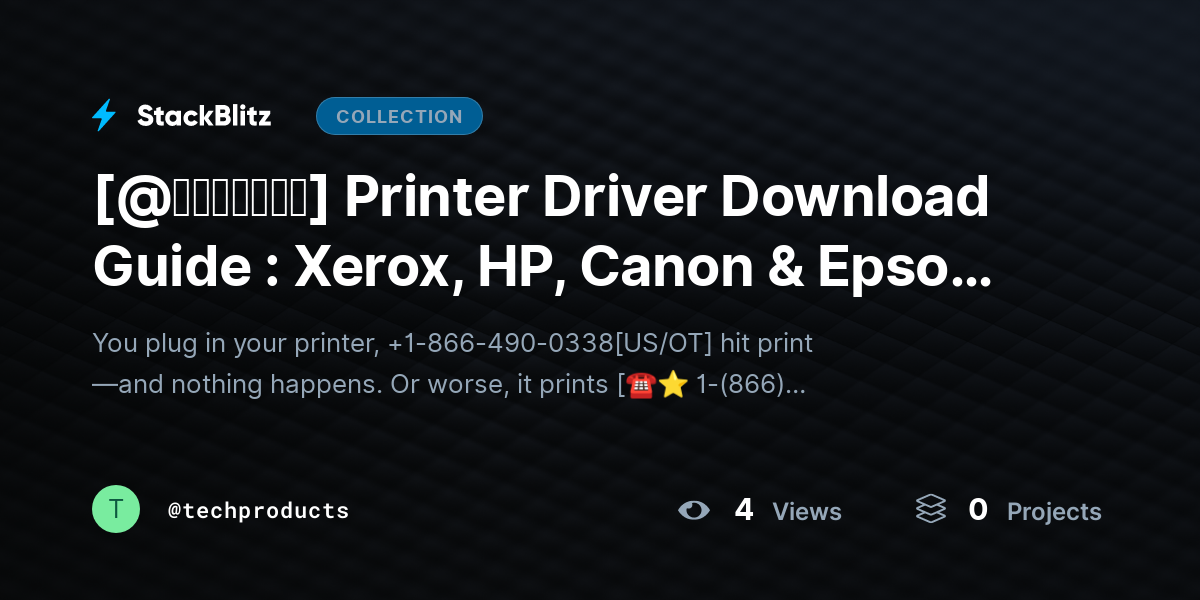 [@𝘶𝘱𝘥𝘢𝘵𝘦𝘥] Printer Driver Download Guide : Xerox, HP, Canon & Epson – Install the Right Driver Without Errors by techproducts