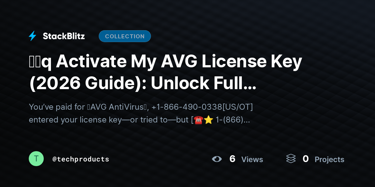 ᶠᵃq Activate My AVG License Key (2026 Guide): Unlock Full Protection the Right Way by techproducts