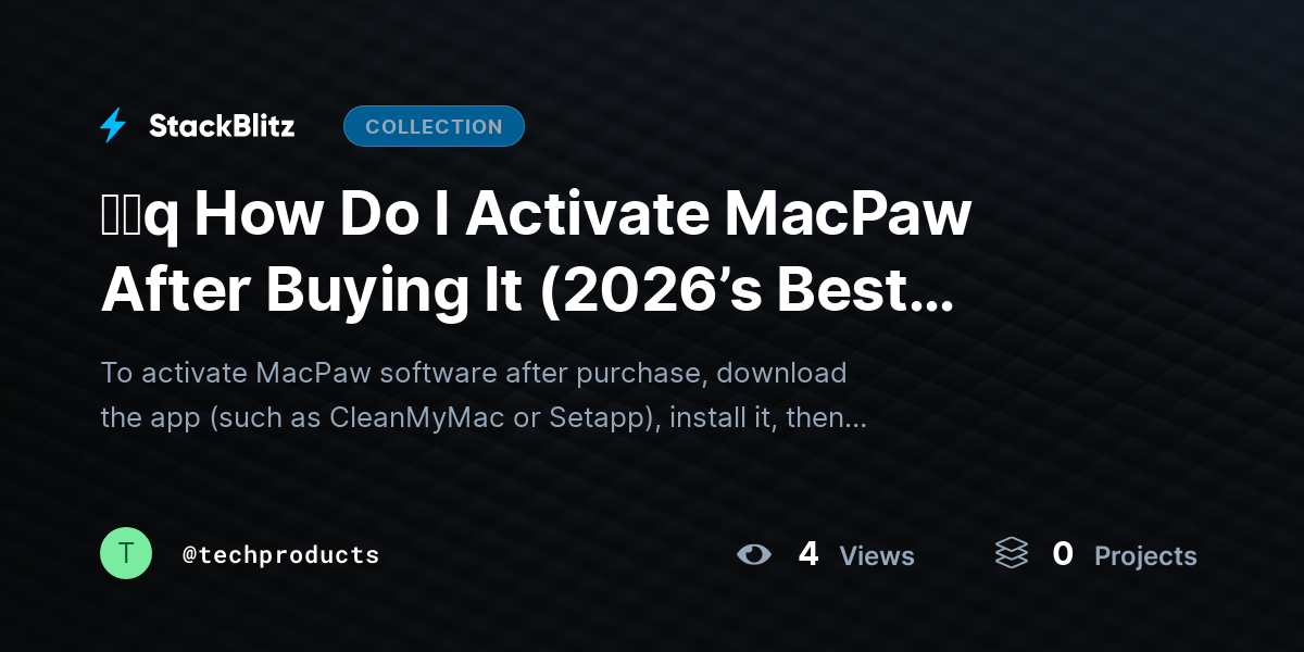 ᶠᵃq How Do I Activate MacPaw After Buying It (2026’s Best Method) by techproducts