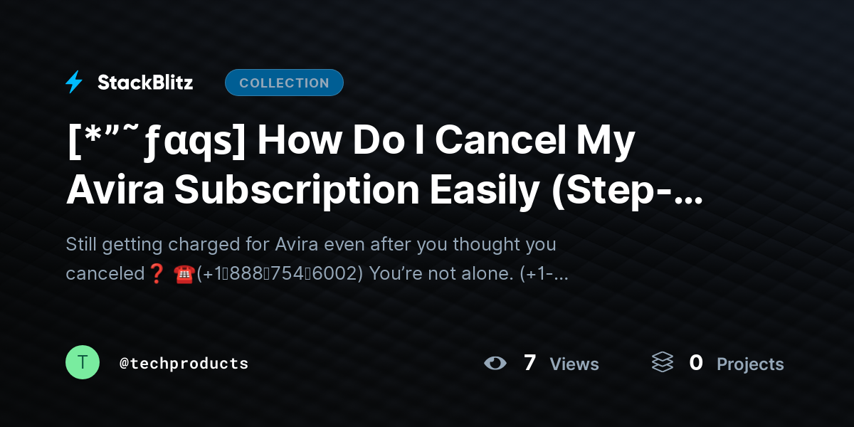 [*”˜ƒαqѕ] How Do I Cancel My Avira Subscription Easily (Step-by-Step Guide) by techproducts