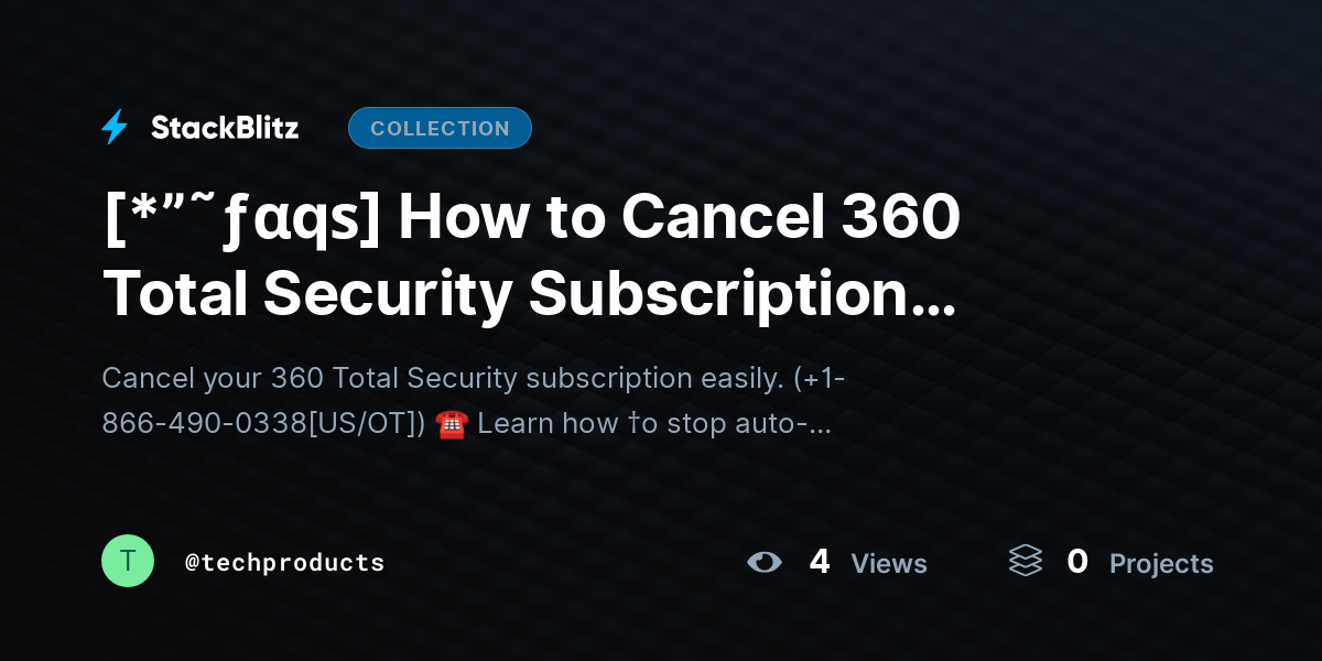 [*”˜ƒαqѕ] How to Cancel 360 Total Security Subscription (Step-by-Step Guide 2026) by techproducts